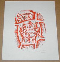 Remo Wolf (1912-2009): Ex libris  Mara  Tasca
