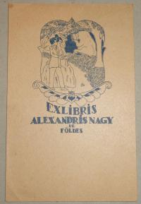 Ex libris - Alexandris Nagy de Földes