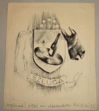Szőnyi István?: SZLUGA-Meghívó Szőnyi István műtermébe, 1931.12.05