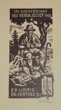 Kékesi László: Ex libris Dr. Kertész D[énes]