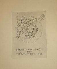 RÉVÉSZ Kornél: Békés Uj Esztendőt kiván Révész Kornél. 1944