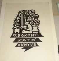 RÉVÉSZ Kornél: Ex libris Ö. Bakonyi Kató könyve