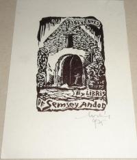 Moskál, Tibor (1930 - 2014): Ex libris Dr. Semsey Andor