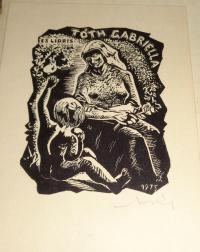 Moskál, Tibor (1930 - 2014): Ex libris Tóth Gabriella