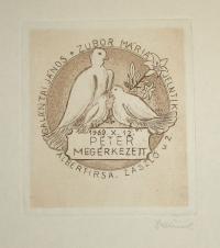 Dániel Viktor (1926 - 2001): Galántai János-Zubor Mária jelentik Péter  megérkezett. 1969.X. 12. Albertirsa, Zászló u. 2