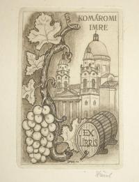 Dániel Viktor (1926 - 2001): Ex libris Komáromi Imre