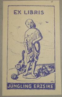 Nikelszky Géza: Ex libris Jüngling Erzsike