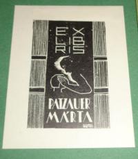 Bartos László (1902-1943): Ex libris Patzauer Márta